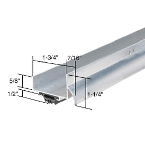 Aluminum Wrap Around Combination Door Shoe With Vinyl Weatherseal for 36-in Door