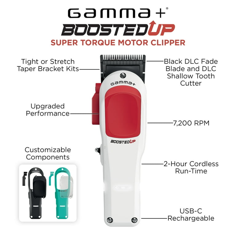 GAMMA+ BOOSTEDUP バリカン GAMMA+ BOOSTED Professional Hair Clipper with Super Torque Motor