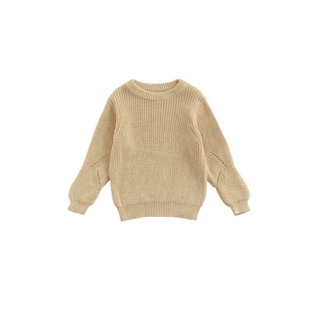 

Seyurigaoka Solid Color Sweater Casual Long Sleeve Round Neck Knit Pullover
