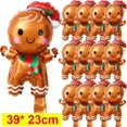 thumbnail image 3 of 50/1 piezas de globos de papel de aluminio para Navidad, globo con forma de hombre de jengibre y Papá Noel para árbol de Navidad, juguetes para niños, regalos para el hogar, decoración para fiestas de, 3 of 5