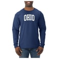 thumbnail image 2 of Wild Bobby State of Ohio College Style Men Long Sleeve Shirt, 2 of 6