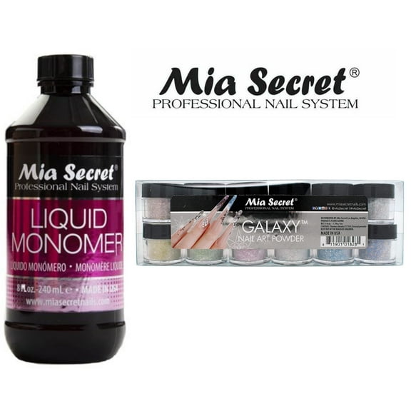 Mia Secret - Monomer 8 oz   Galaxy 12 Colors Set