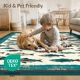 thumbnail image 4 of ODIKA Fish Vintage Fishing Lure Tackle Border Bathroom Doormat Canned Easy Care Kids Safe for Small Living Room, Playroom, Bedroom, 4 of 7
