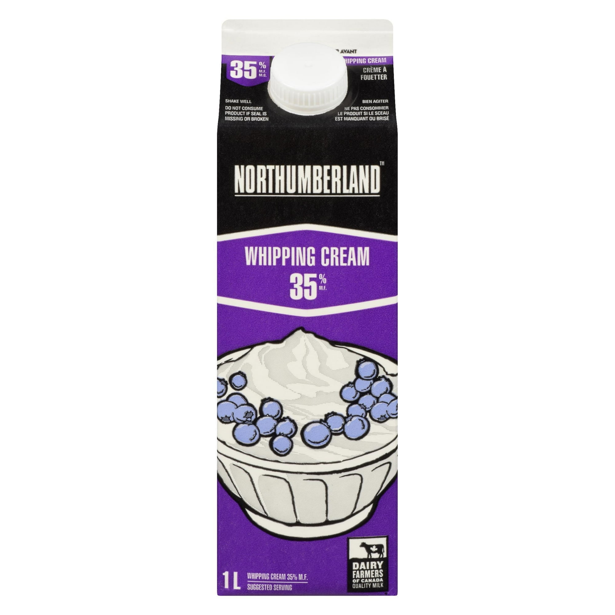Crème à fouetter 35 % Northumberland 1 litre