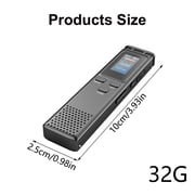 Professional 8/32/64GB Digital Voice Recorders for Clear Lecture and Meeting Recordings with Password Security