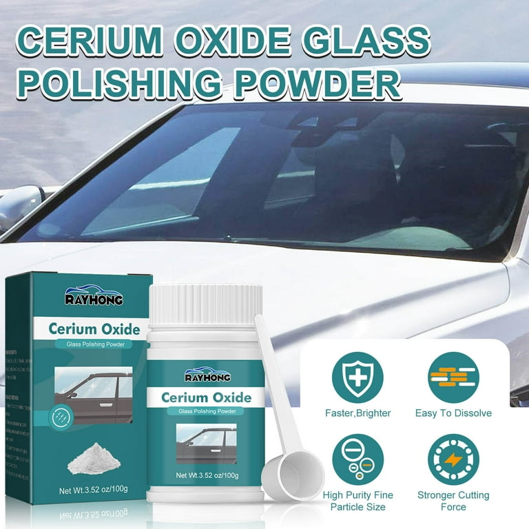 Cerium Oxide Glass Polish with Mineral Remover, 32 oz