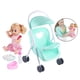 thumbnail image 5 of Muñeca para niñas con accesorios para muñecas bebé con cochecito Verde SM SunniMix muñeca niña con cochecito, 5 of 8