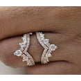 thumbnail image 2 of Dreamofdazzles Jewels 2.00 Ct Round Cut Diamond Womens Wedding Enhancer Guard Wrap Ring 14K Yellow Gold Plated 925 Sterling Silver -7, 2 of 2