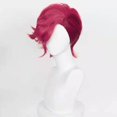 thumbnail image 3 of Spiky Magenta Cosplay Peruk För Vi League Of Legends Anime Lol Arcane Vi Rose Red Korta Cosplay Peruker,, 3 of 5
