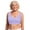 Purple, variant on Bra Corset Bra Front Alternate Side Buckle Lace Bras Slim and Shape Bra Wirefree Bras for Women Full Coverage No Underwire Everyday Bras Comfortable Wireless Padded Bras for Older Women