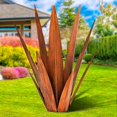 thumbnail image 1 of Escultura de metal KODIBO, planta rústica de agave, arte al aire libre, 1 of 7