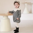 thumbnail image 5 of LYMAYTER 0-8Y ‌Girls' Mid-Calf Cotton Socks Princess Socks with Bow Fashionable Ruffled Edges Children's 1 Pair, 5 of 8