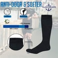 thumbnail image 2 of 120 Pairs Of Yacht & Smith 28 Inch Wholesale Men's Long Tube Socks, Cotton Sport Tube Socks Size 10-13 (Black), 2 of 7