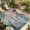 Blue Red Beige, variant on Indoor Outdoor Area Rugs,Beach Starfish Summer Ocean Washable Patio Rug Non-slip Quick Dry Camping Rugs,Blue Sea Water Waves Floor Carpet for Porch Deck Backyard RV Decor,4x6ft