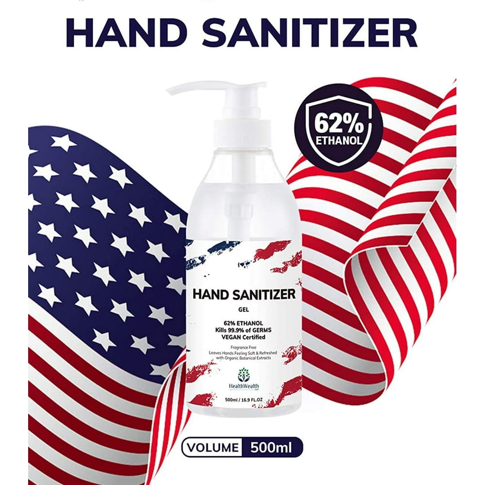 Large Moisturizing Hand Sanitizer with Pump, 16.9 oz