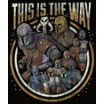 thumbnail image 2 of Men's Star Wars: The Mandalorian Group Shot This Is The Way  Graphic Tee Black 2X Large, 2 of 5