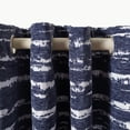 thumbnail image 4 of SAFAVIEH Brynleigh Modern Navy Striped Grommet Semi-Sheer Curtains, 52" x 96", 4 of 5