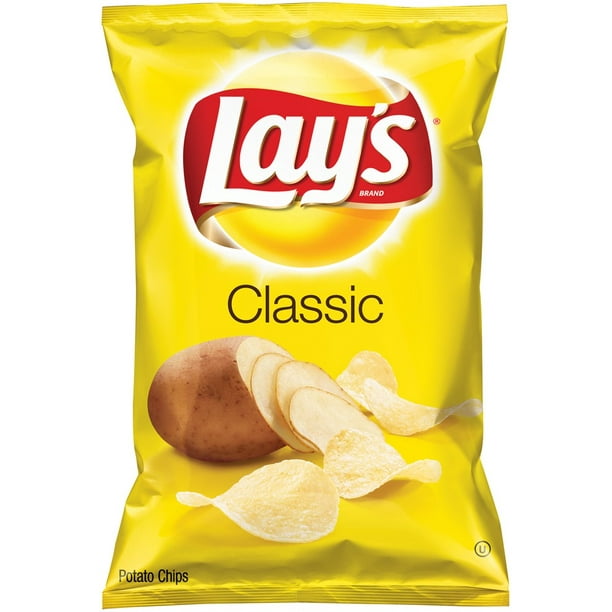 Lay S Classic Potato Chips 1 5 Oz Walmart Walmart 