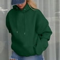 thumbnail image 4 of WZXFASHION Veste à Imprimé Lettre pour Femmes Manches Longues Automne Hiver Chandail à Capuchon Oversize Chandail à Capuchon Économies de Printemps Liquidation Chandail Court, 4 of 8
