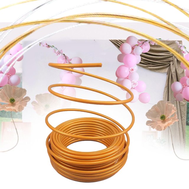 Tube de Modélisation en PVC Pliable Accessoire Décoratif pour Fond d'Arche Cérémonie Or