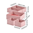 thumbnail image 3 of Non-Woven Fabric Drawer Organizer Bins, Foldable Storage Boxes for Clothes, Underwear, Socks, Set of 5, 11 x 5 x 5.5 Inches, 3 of 6