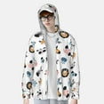 thumbnail image 3 of Picia Cartoon Animals Women's Men's UPF 50+ Sun Protection Hoodie Shirt Long Sleeve SPF Fishing Outdoor UV Hiking Lightweight Shirts-Large, 3 of 9
