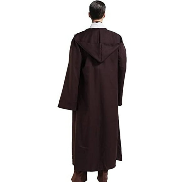 Adult Hooded Robe Cloak Knight Fancy Cool Cosplay Long Sleeve Costume Tops