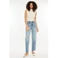 thumbnail image 5 of Kancan Ultra High Rise Distressed Straight Jeans, 5 of 5