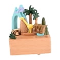 thumbnail image 2 of Caja musical de madera, decoración, accesorios, reproducción de melodía, adorno creativo y lindo para escritorio, centro de mesa para oficina,, 2 of 9