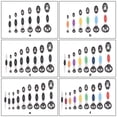thumbnail image 4 of Handheld Measuring Spoons Dry Cake Stainless Steel Set Bakery Chef Cookware Kids Adults Kitchen Oil Tool Accessories 8 Pieces  Black, 4 of 8