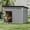 Gray, variant on Dextrus Plastic Dog House with Lift-Up Sloping Roof,Indoor & Outdoor Dog Kennel,Waterproof & Ventilated,Black,31.9"D x 24.8"W x 24.1"H