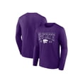 thumbnail image 3 of NCAA Kansas State Wildcats Men's Cotton Purple Long Sleeve T-Shirt, 3 of 4