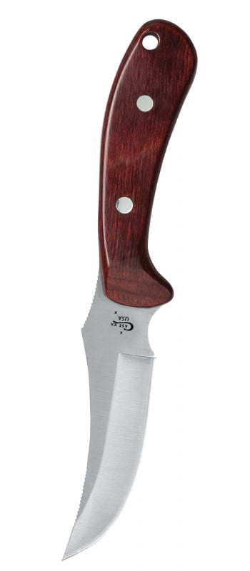 Case Knives 00398 Ridgeback Hunter Fixed Blade Knife – Rosewood Handle, Tru-Sharp Stainless Steel, Leather Sheath, Full Tang Hunting Knife