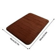 thumbnail image 3 of Honeeladyy Non Slip Bath Mat, Bathroom Rugs Super Soft Washable Thin Absorbent Quick Dry Bath Mat Fits Under Door Bathroom Floor Mat for Bath, Shower, or Sink 17 "X 24" Coffee, 3 of 3