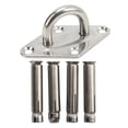 thumbnail image 4 of Placa De Ojo De Servicio Pesado De Acero Inoxidable, Placas De Ojo De Capacidad De 551 Lb Ganchos De Montaje En Pared De Techo Durable De Alta Resistencia Para Hamaca ZAQW Ceiling Hammock Mount Swivel Hook, 4 of 8