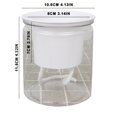 thumbnail image 3 of HLONK Potted Plants Live Self Watering Pots For Indoor Plants Pack 4.3 Inch Flower Pot Modern Decorative Plastic Planter With Extra Large Water Storage For All House Plants Flowers Herbs, 3 of 7