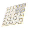thumbnail image 2 of LAFGUR Cloth Quilting Ruler,Square Quilting Ruler Hand Craft Patch‑Work Sewing Tool Plastic Display Rulers 15 X 15cm,Plastic Quilting Ruler, 2 of 8