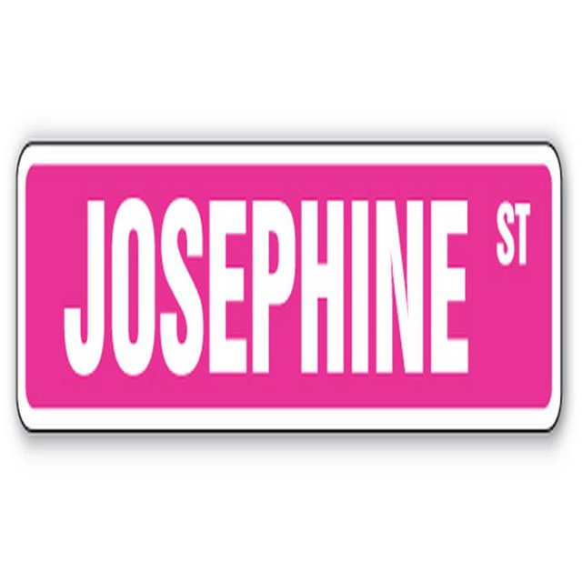 SignMission SS-836-JOSPHINE 36 Po Rue Josephine Signe de Chambre Nom Enfants