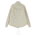 thumbnail image 6 of HAJWOH Womens Puffer Jacket Lightweight Knit Patchwork Zip Up Long Sleeve Quilted Jackets Warm Winter Outerwear 2026, 6 of 7