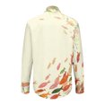 thumbnail image 4 of 3/4 Sleeve Tops for Women Helii Casual Floral Printed Button Down Shirts Loose Fit Breathable Work Shirt Summer Outfits for Travel Vacation 2026 New (Green 5XL), 4 of 7