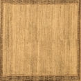 thumbnail image 1 of Ahgly Company Indoor Square Abstract Brown Modern Area Rugs, 8' Square, 1 of 4