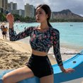 thumbnail image 4 of para Mujer Conjunto de Manga Larga Push Up Top Traje de Baño Traje de Baño de Playa - XL SG Sunnimix Traje de baño sexy para mujer, 4 of 8