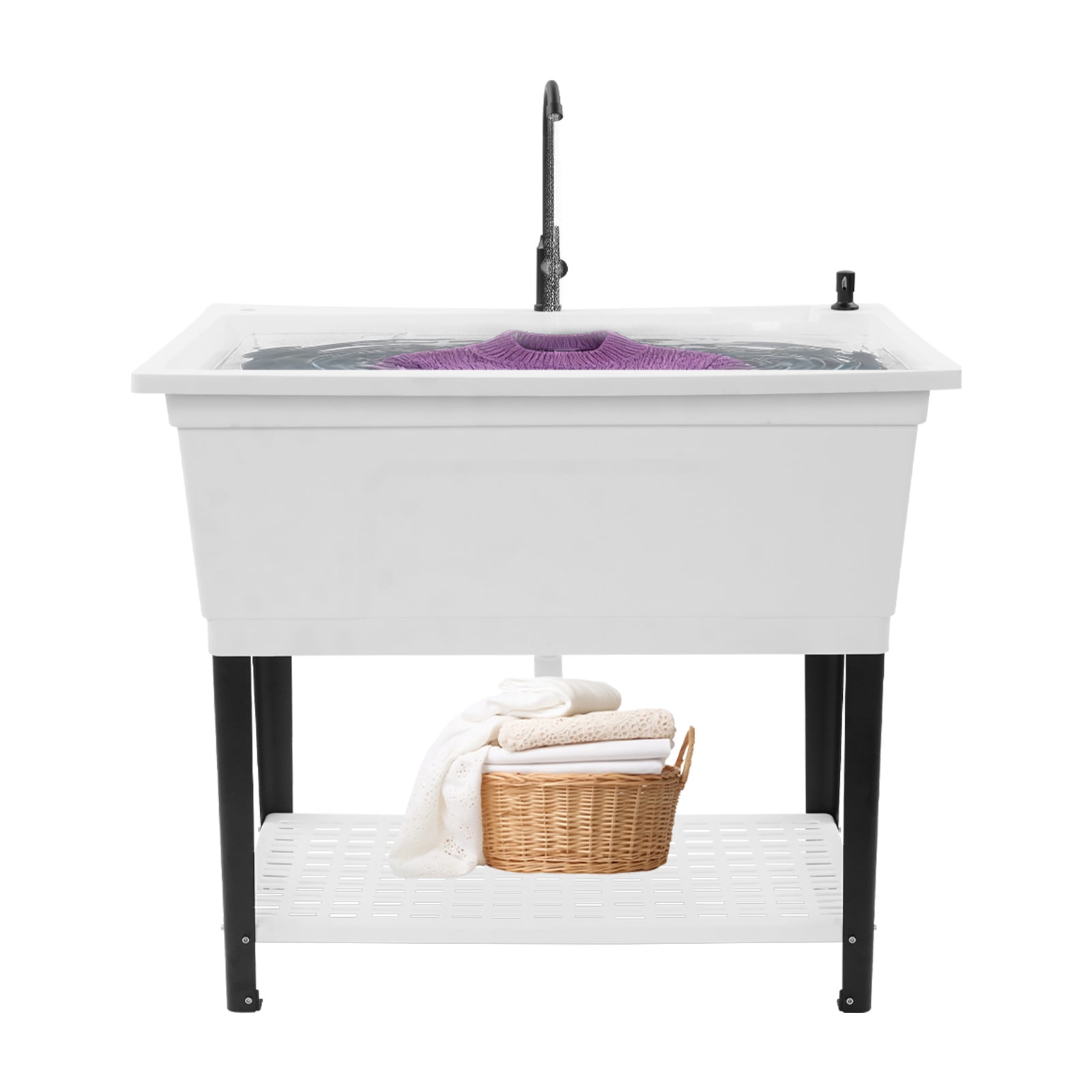 39.9*15*23.6in Kitchen Rectangle Sink Multi-Purpose Kitchen Utility Sink for Restaurant Workshop Garage