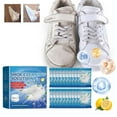 thumbnail image 1 of White Shoe Cleaning Tablets for Sneakers | Removes Yellowing Stains | Whitening Formula | Mild Safe Ingredients | Protective Film | Leather Canvas Compatible | 20 Tablets | 100g, 1 of 9