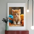 thumbnail image 2 of Diamond Art Kits for Adults - 5d Cute Ginger Kitten With Yarn Balls Diamond Painting for Adults, Diamond Art for Adults Beginners, Diamond Painting Kits for Adults for Home Wall Decor, 2 of 7