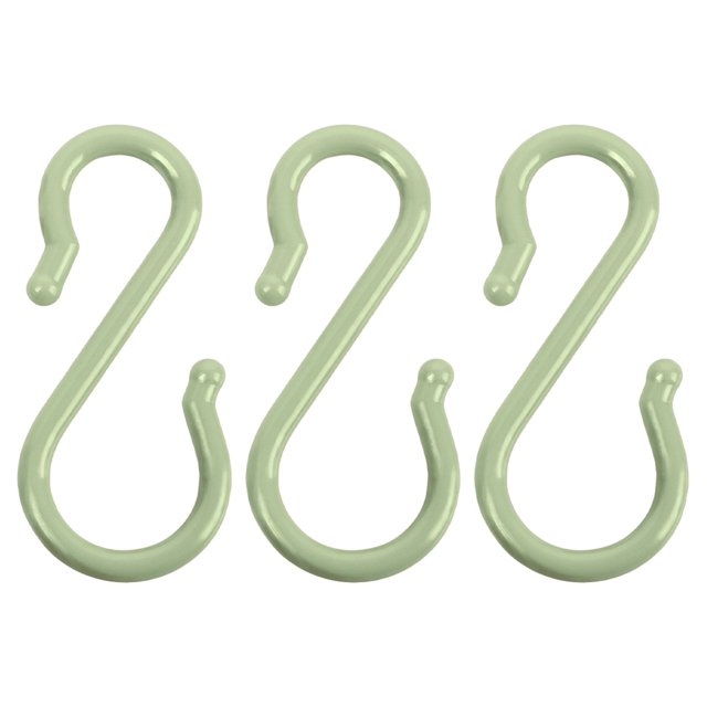 LCXmlly Scratch-proof Hook Easy Installation Multi functional S shaped Hook Utensils Towel Clothing Hanger for Home 1 Set