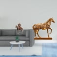 thumbnail image 2 of Centro De Mesa De Acrílico Con Forma De Caballo Caballero. Escultura De Resina, Figura De Animal, Impermeable, Decoración Para El Hogar Y La Oficina. Regalo Grabado Con Base., 2 of 8