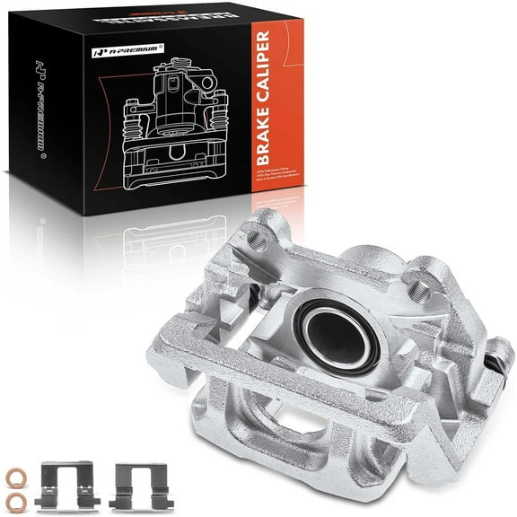 A-Premium Disc Brake Caliper Assembly with Bracket Compatible with Select Acura Models - MDX 2007-2013, ZDX 2010-2013, V6 3.7L - Rear Right Passenger Side