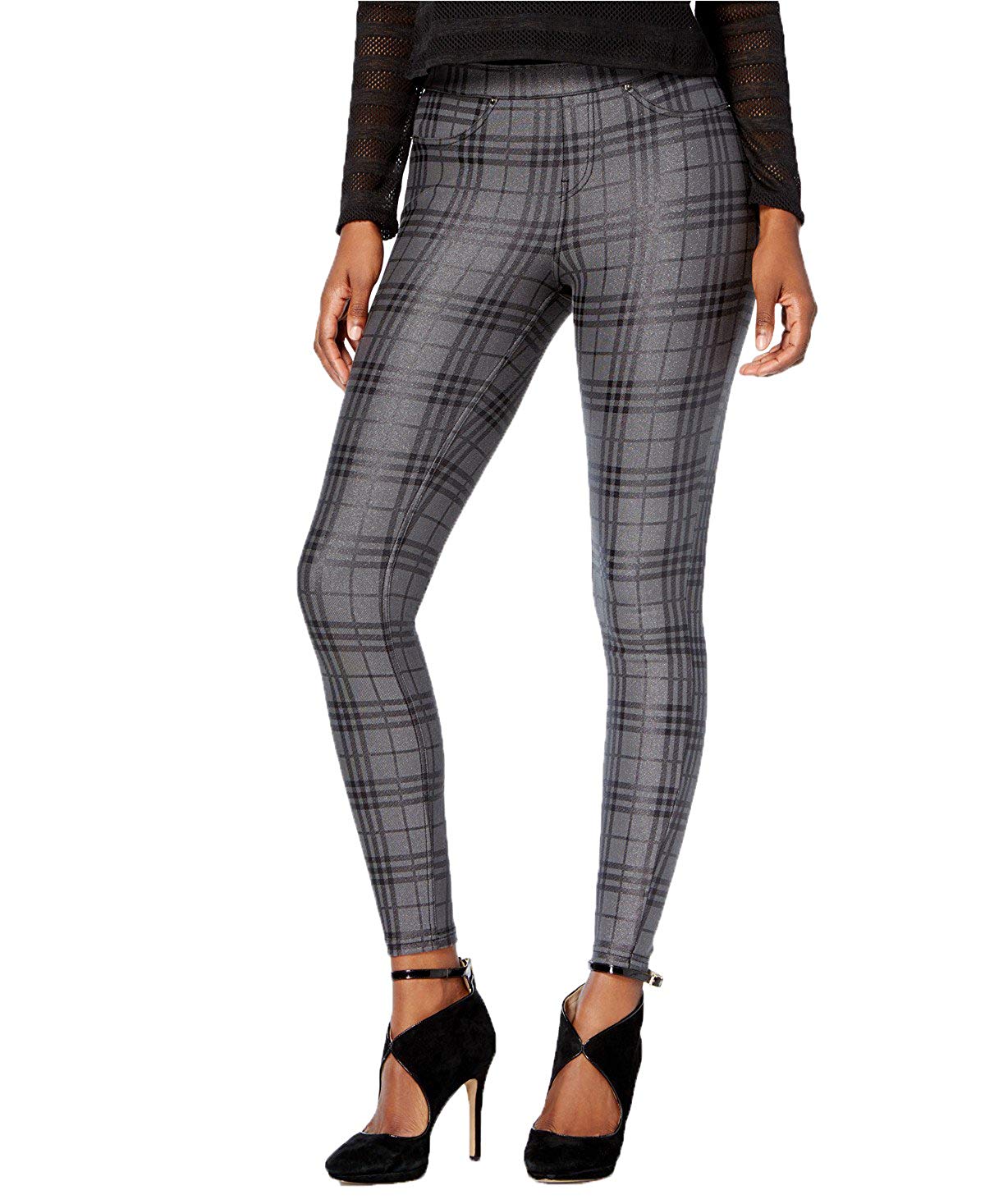 hue plaid leggings