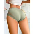 thumbnail image 6 of MEICHEN Solid High Waisted Boxer Briefs for Women Breathable Knitted Sports Panties Fashion Casual Seamless Underwear, 6 of 7